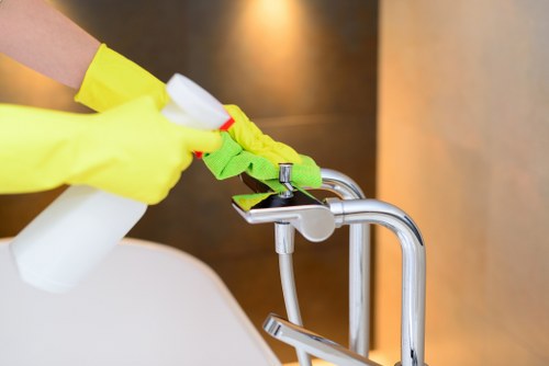 Local cleaners handling a final clean in an NW8 apartment block