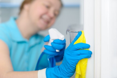 Detailed carpet cleaning process in a local NW8 property