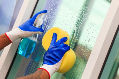 Cleaner preparing a tidy flat in St John’s Wood NW8