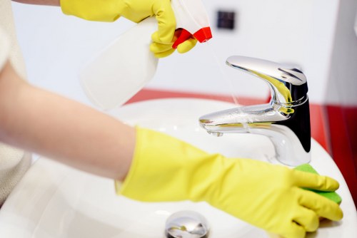 Thorough post-build cleaning of kitchen and surfaces in NW8