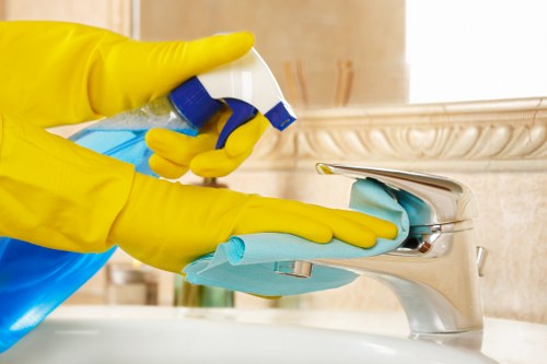 Specialist cleaning equipment used on hard flooring in a local NW8 property