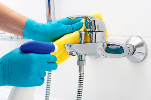 Kitchen turnover cleaning in a short-let property in NW8