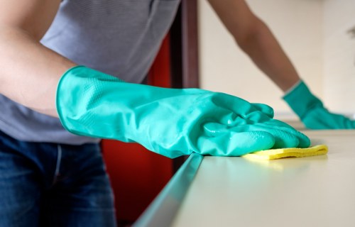 Local cleaners working in a NW8 apartment building